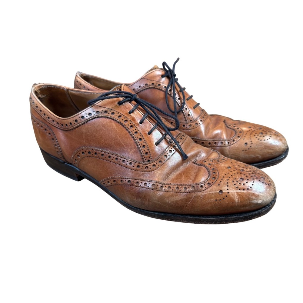 Joseph Cheaney Arthur III Oxford Dress Shoes Leather Brown Size 8